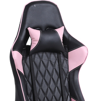 Chaise de Gaming Pliable en Cuir avec LED pour PC et Bureau, Style Racing, Hauteur Réglable (4 Positions) avec Vérin à Gaz, Idéale pour le Dropshipping – Prix Abordable