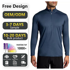 Sweat-shirt de course personnalisé à col zippé, léger, à séchage rapide, respirant, pour l'entraînement en extérieur et les performances sportives - Product Image 6