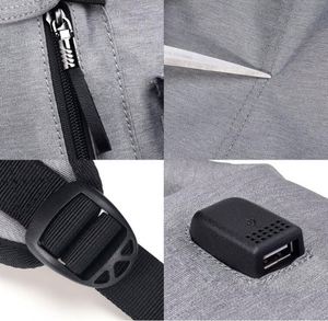 Sac à dos pour ordinateur portable 17 pouces avec port de charge USB, fabriqué en usine BSCI - Product Image 3