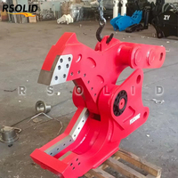 Cisaille hydraulique à bec d'aigle Rsoliddiesel pour excavatrice, cisaille à ferraille compatible avec les excavatrices de toutes marques de 6 à 80 tonnes, cisaillement de la ferraille
