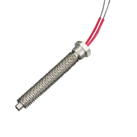 Crayon fileté à une extrémité OEM SS304 élément chauffant Tube à ailettes cartouche d'air tige chauffante pour déshumidificateur