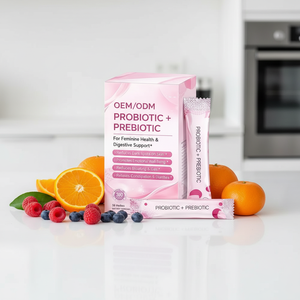 Formule de probiotiques OEM en poudre + mélange prébiotique 100 milliards d'UFC/g haute activité <span class=keywords><strong>pour</strong></span> la <span class=keywords><strong>flore</strong></span> <span class=keywords><strong>intestinale</strong></span>, boisson solide, aliment santé <span class=keywords><strong>pour</strong></span> adultes - Product Image 1