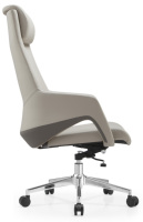 Chaise de bureau haut de gamme en cuir moderne à dossier haut, design ergonomique confortable, vente en gros pour hôpitaux
