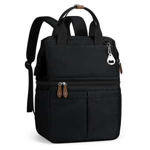 Lightweight Lunch <b>Backpack</b> for Food Storage Insulated Polyester <b>Cooler</b> <b>Backpack</b> with 36 Can Capacity Soft Leakproof Design - Product Image 1