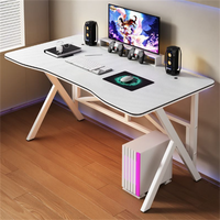 Bureau d'angle de jeu professionnel pliable en métal durable et économique avec surface en fibre de carbone pour la maison - Nouveau design