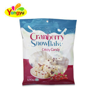Vente chaude de canneberges séchées chinoises flocon de neige croustillant lait <span class=keywords><strong>croquant</strong></span> bonbons carrés délicieux collations dans un emballage en vrac - Product Image 2