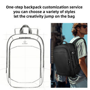 Sac à dos d'étudiant imperméable personnalisé HEROIC KNIGHT, sac à dos d'affaires antivol, sac à dos d'école avec port USB, sac à dos pour ordinateur portable - Product Image 2