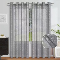 Voilage fini bleu en tulle avec fil argenté marbré, idéal pour séparateur de pièce, vente en gros