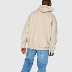 Sweat à capuche épais et surdimensionné pour homme, en tissu 100% coton, coupe-vent, écologique, personnalisé avec des strass, idéal pour l'hiver - Product Image 2