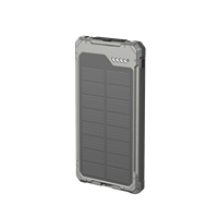 Dernière batterie externe solaire 5000mAh personnalisée en usine Batterie externe compacte PD12W à chargement sécurisé avec écran LED Batterie externe solaire