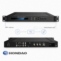 Modulateur numérique HD CVBS vers DVB-S2 DVB-S2X avec encodage HEVC H.265 H.264 en option
