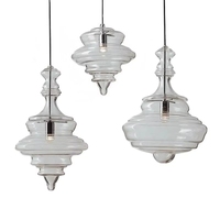 Luminaire suspendu de style nordique, gris et verre, pour comptoir de bar, E27, lampe suspendue simple