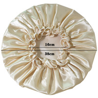 CHENGHE Vente en gros Bonnet de douche intérieur EVA imperméable en satin extra large avec bande élastique pour femmes Bonnet de bain surdimensionné réutilisable