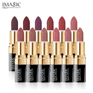 IMAGIC wasserdichter tierversuchsfreier natürlicher bio-vegan-rose-mattierter langlebiger Lippenstift chinesischer Guangzhou-Lippenstift