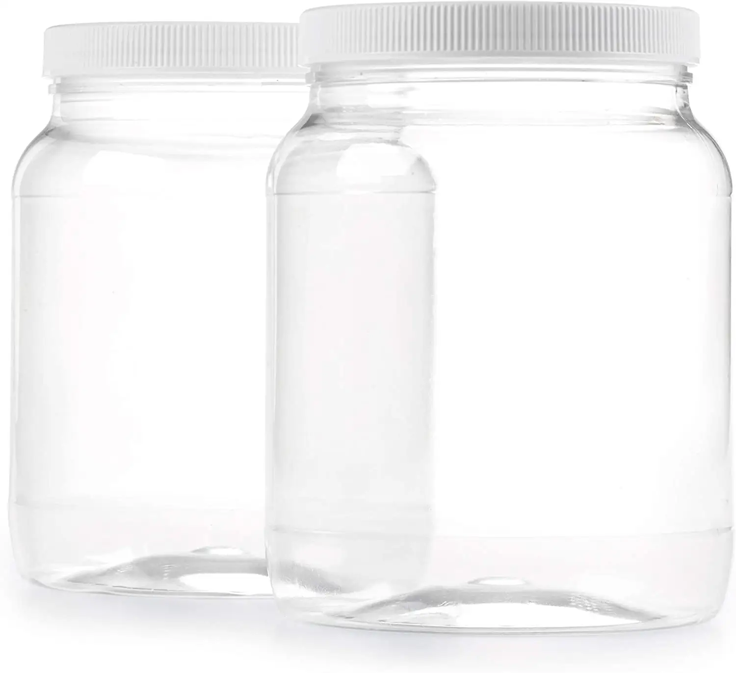3L 3000ml PET Plastic Jar with Airtight Leakproof Lid for Sun Tea, Fermentation, Food Storage,milk powder