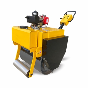 Sell Durable Walk-behind Road Roller <strong>Water</strong> Ditch Road Compactor High Hardness Asphalt Gray <strong>Soil</strong> <strong>Compacting</strong> and Leveling Machine