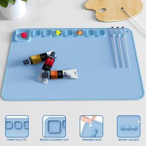 Tapis de dessin en silicone 100 % sans BPA personnalisé pour enfants, tapis de peinture coloré, imperméable pour les activités de peinture et d'art - Product Image 3