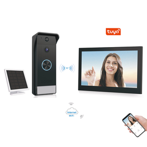 Videocitofono Wireless per Sicurezza Domestica con Schermo Touch da 7 Pollici, <span class=keywords><strong>Campanello</strong></span> Intelligente Tuya WiFi con Monitoraggio Remoto e Sblocco - Product Image 1