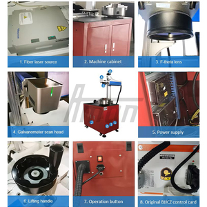 Machine de marquage laser à fibre Raycus 20W/30W/50W pour numéro de châssis VIN sur tuyau métallique en aluminium 100x100mm, refroidie par air, industrielle B2B - Product Image 5