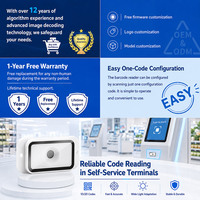 Módulo Escáner de Códigos QR 1D 2D de Alto Rendimiento YUANAIDC, Lector de Códigos de Barras CMOS Integrado OEM para Kiosco de Autoservicio
