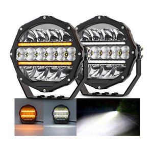 Vente en gros haute puissance E-Mark hors route LED spot de conduite 4WD 1250M camion rond tout-terrain 7 pouces voiture projecteurs LED 4x4 - Product Image 1
