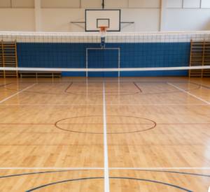 พื้นไวนิล PVC หนา 4.5 มม. คุณภาพระดับมืออาชีพ ป้องกันแรงกระแทก ไม่ทิ้งรอย สำหรับปูพื้นสนามกีฬาในโรงฝึกซ้อมเทเบิลเทนนิส - Product Image 5