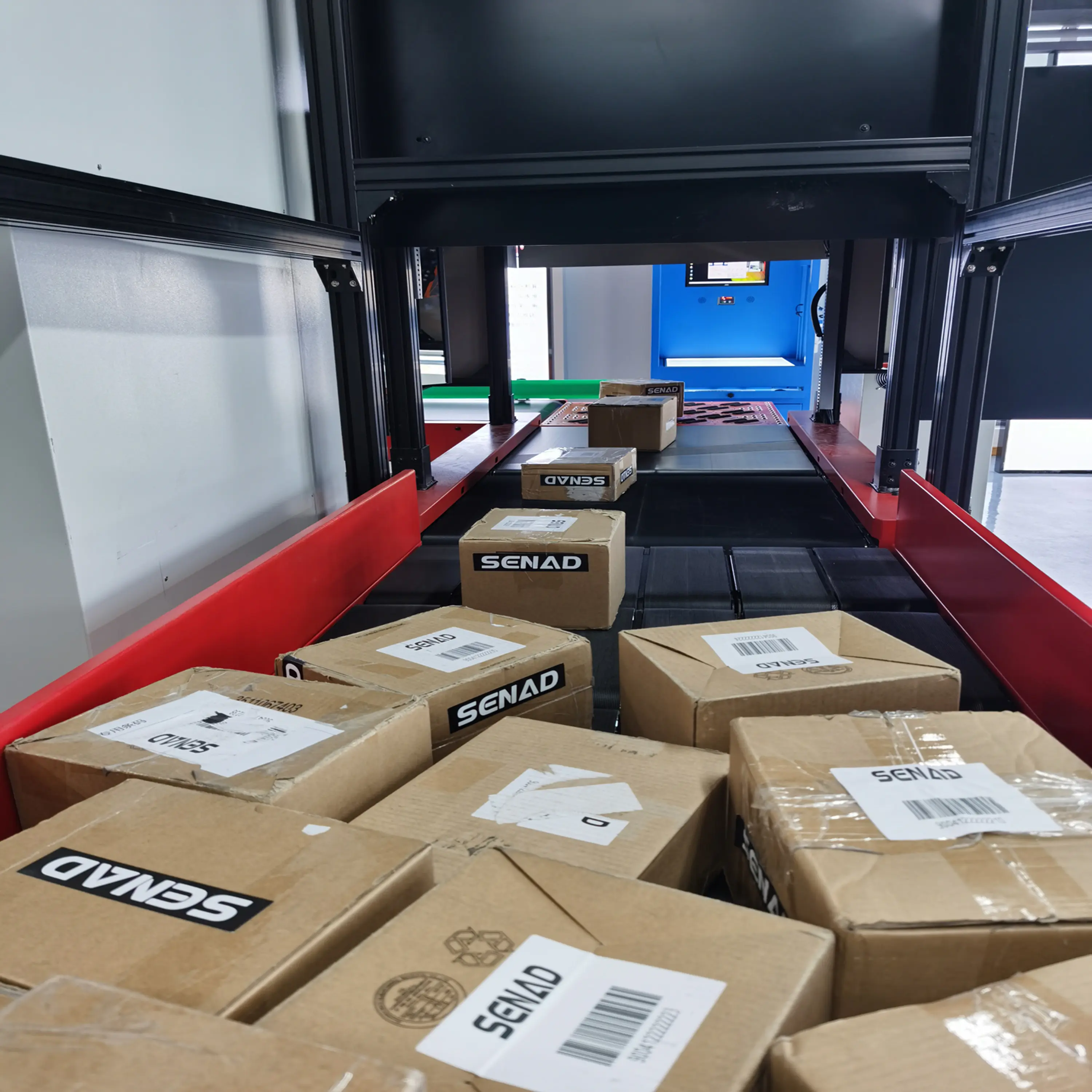 Intelligentes kundenspezifisches Express-Center Paket-Sortiersystem kundenspezifisches Warenlager Logistikpaketzubehör Ladelagerung
