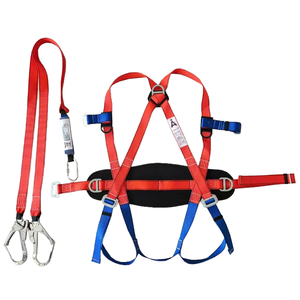 Imbracatura da lavoro con pannello in vita completamente imbottito, set di passanti per gamba profondi, set di due ganci profondi e coppia di anelli per lavori in quota - Product Image 1