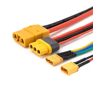 定制XT30 XT60 XT90公母Amass连接器电缆锂电池电缆组件