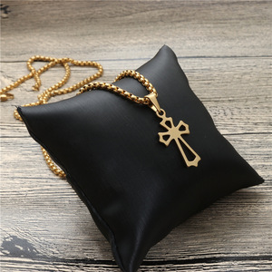 <b>Cross</b> Pendant Necklace Zinc Alloy Unisex Fashion Jewelry Gift - Product Image 3