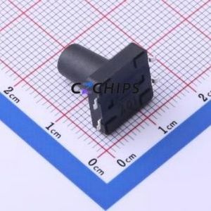 GT-TC149A-H140-L1 Tactile Switch SMD-4P,12x12mm Switch Single Pole Single Throw Round Button 1.6N Vertical Mount - Product Image 2