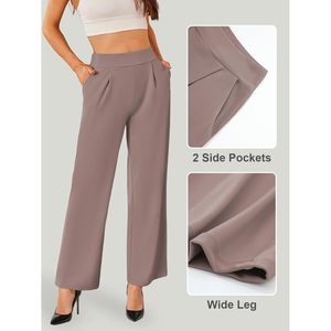 Pantalon de travail pour femme FOXA, coupe large, taille haute, extensible, avec poches latérales - Product Image 4