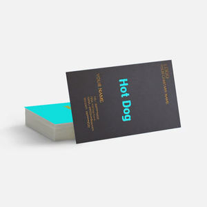 Livraison Gratuite 100 PIÈCES Personnalisées avec LOGO Texte Impression Offset Couleur Intégrale Recto-Verso Papier Couché Film Laminé Marque MIME Merci - Product Image 3