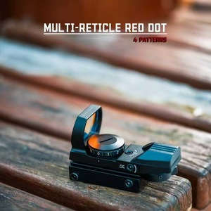 Mira telescópica ligera negra con múltiples patrones, punto rojo/verde intercambiable para observación en exteriores de larga duración en todo tipo de terreno - Product Image 6