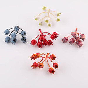 Bayas Navideñas Artificiales de Resina Plástica, Accesorios para Joyería DIY, Decoración para Coronas y Tocados, Pequeños Suministros para Manualidades - Product Image 5