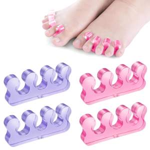 Herramienta <span class=keywords><strong>para</strong></span> salón de uñas, <span class=keywords><strong>separadores</strong></span> de <span class=keywords><strong>dedos</strong></span> de pedicura de <span class=keywords><strong>silicona</strong></span> suave, alisadores de <span class=keywords><strong>pies</strong></span> reutilizables, separador de <span class=keywords><strong>dedos</strong></span> - Product Image 1