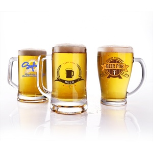 Taza de cristal de cerveza de gran oferta <span class=keywords><strong>sudamericana</strong></span> de fábrica, 13oz, 15oz, tazas de cristal de Base pesada con asa para <span class=keywords><strong>el</strong></span> hogar, Bar, fiesta, boda - Product Image 6