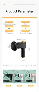 Mini cầm tay massage cơ thể Súng Cellulite đốt cháy và bụng chất béo Remover <span class=keywords><strong>Vibrator</strong></span> máy công cụ để loại bỏ chất béo và khuyến mãi - Product Image 6