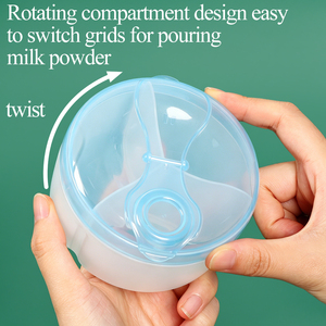 Boîte de lait en poudre pour bébé de qualité alimentaire SUNSHING, conteneur de collation alimentaire à 3 compartiments, étui de voyage pour préparation infantile, distributeur de poudre pour nourrissons - Product Image 2