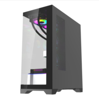 New Design Gaming Computer Case E-ATX Customize Factory Price 3 Sides Tempered Glass gamer tower pc case