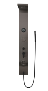 Пистолет-серый, Bluetooth-динамик, душевая панель с ручным распылителем, смесители для ванны и душа премиум-класса - Product Image 2
