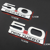 Autocollant 3D en métal pour voiture, logo 5.0, emblème, badge, décalcomanies pour Cadillac, Tesla, Chevrolet, Citroën, TOYOTA, NISSAN, HONDA, LEXUS, INFINITI