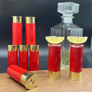 Vasos de Chupito de Plástico Rojo de Alta Calidad con Forma de Cartucho de Escopeta Calibre 12 para Fiestas, Bodas y Bares - Product Image 4