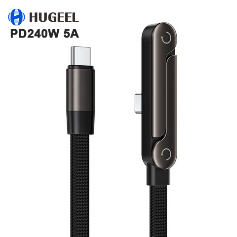 Factory Wholesale 240W Type-C Cable PD Fast Charging USB-C Data Cables with Folding Phone Stand Adapter for Laptop Charger Kit