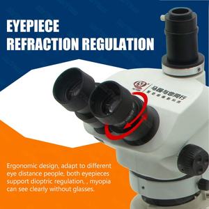 <span class=keywords><strong>Microscope</strong></span> de réparation <span class=keywords><strong>SMD</strong></span> à bras articulé trinoculaire 7x - 50x pour téléphone portable, outil de soudage de précision pour circuits imprimés - Product Image 5