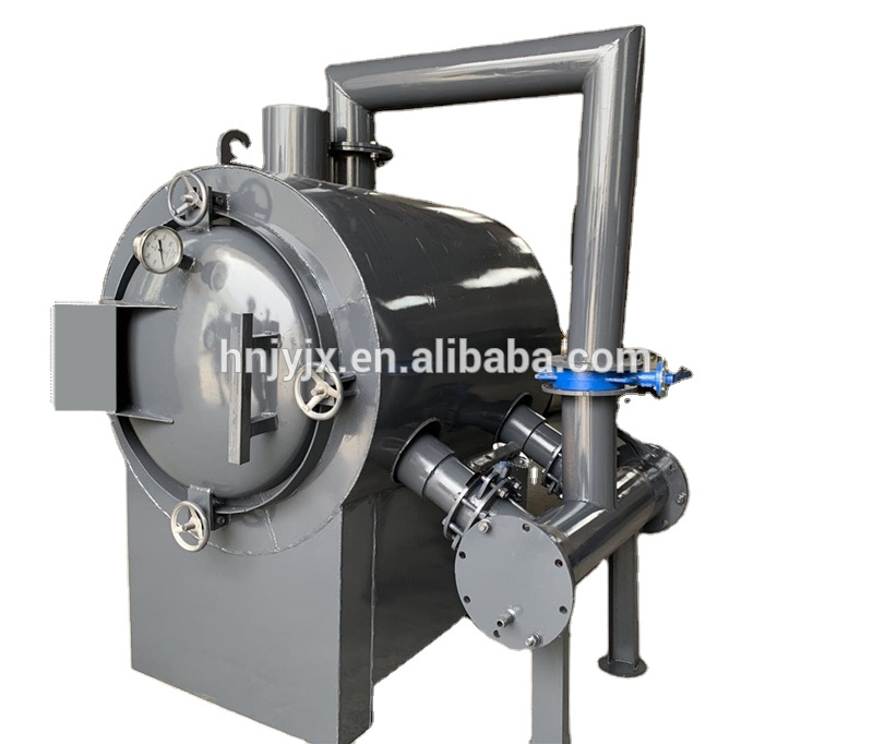 Mobile Horizontal Charcoal Retort Kiln Biochar