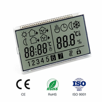Module d'affichage LCD personnalisé pour thermostat TN, écran LCD segmenté, affichage de l'heure et de l'humidité, 3.3V-5.0V, 6/12 heures, marque Maijin, OEM ODM