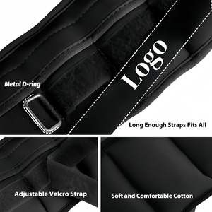 <span class=keywords><strong>Pesas</strong></span> Personalizadas para Muñecas, Tobillos y Piernas de 1-10 Libras, Bolsa de Arena de Neopreno con Correas para Piernas, Equipo de Entrenamiento de Fuerza para Mujeres y Hombres - Product Image 2
