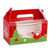 Boîte à cadeau en papier vide avec couvercle, Logo personnalisé, coffret d'emballage de cadeaux de noël, 100 pièces