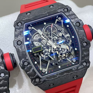 Recomendamos el popular reloj de pulsera mecánico automático de fibra de carbono 3502NTPT con diseño hueco para deportes, reloj de lujo para hombre. - Product Image 5